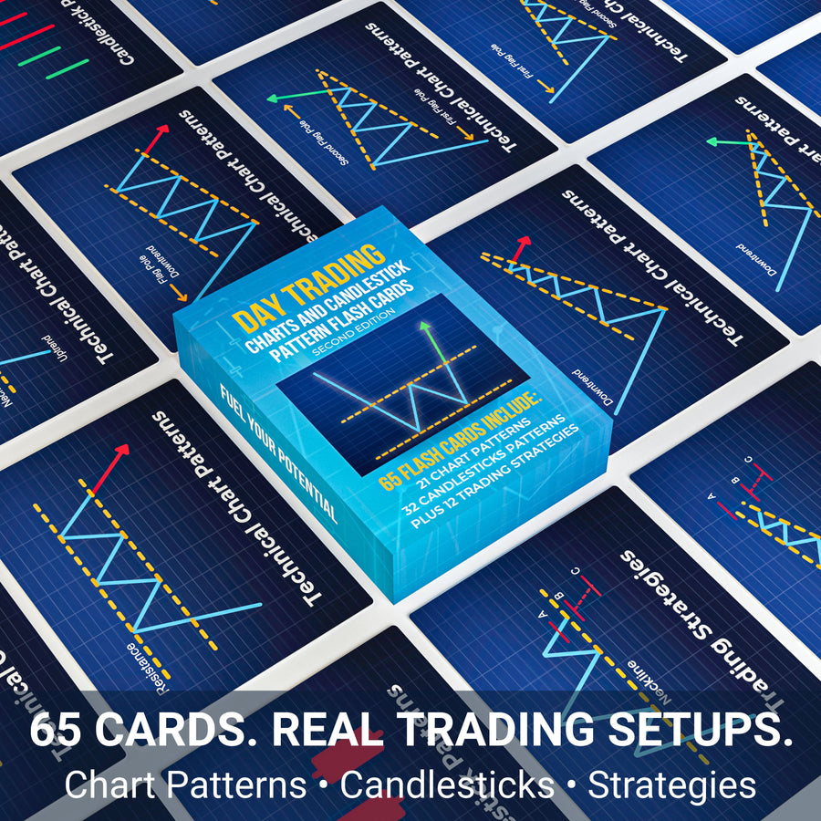 Stock Market Flash Cards — Charts, Candlesticks & Trading Strategies